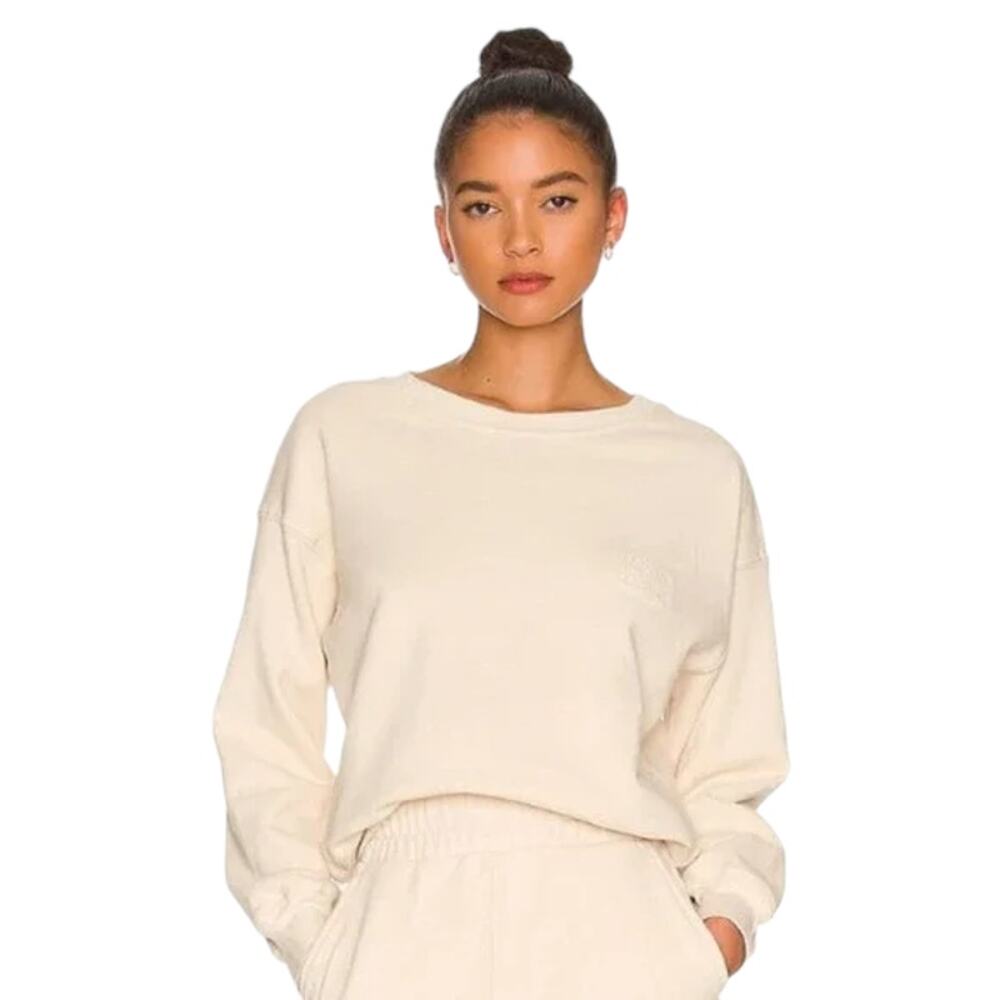 Revolve WellBeing + BeingWell Goldie Pullover Sweatshirt Bone White Size Medium
